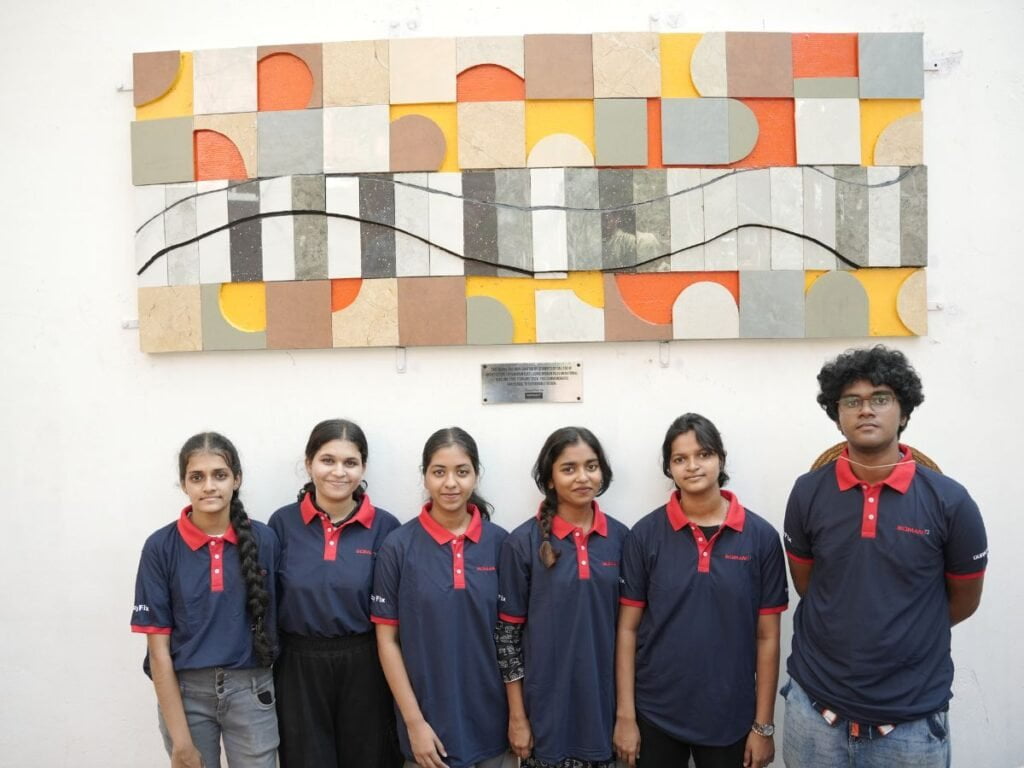 “Transforming Broken tile into Style”, Somany Ceramics collaborates with College of Architecture Trivandrum on National Tiles Day - Trivandrum(Kerala) , February 24: Somany Ceramics Ltd., a leading name in the tile industry, on National Tiles Day 23rd February 2024, collaborated with the students of College of Architecture Trivandrum to spotlight the artistic potential inherent in waste tiles and to promote sustainability in design. “Transforming broken tile into Style”, showcase the creative potential of broken tiles by repurposing them into stunning mosaics. It promotes the mindset of sustainability in design and aims at waste reduction. Over 20 skilled architecture students utilized their creativity and expertise to repurpose waste tiles into a stunning piece of art measuring approximately 8 by 10 feet in height, which was installed within the College campus. - PNN Digital